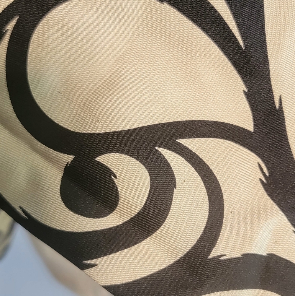 VTG 18 Y2K Pure Silk Talbots A-line Baroque Scroll Print Quiet Luxery Classic - Picture 4 of 6
